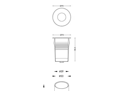 Ландшафтный светильник Deko-Light Easy COB Round III WW 730469