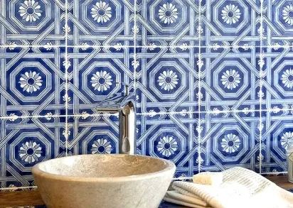 Плитка E00587R12521 CABOCHON SAT. BLANC 5х5