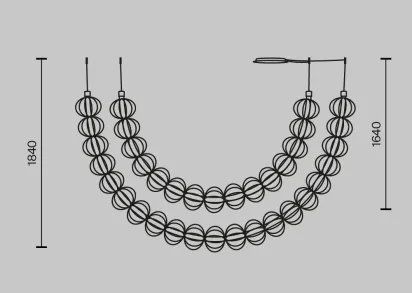 Подвесной светодиодный светильник Maytoni Golden Cage MOD216PL-L55G3K