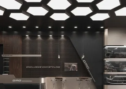 Потолочный светодиодный светильник Siled Hexago 7372433