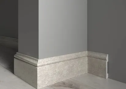 Плинтус 005-25 DD, полиуретан ,размер: длина 2400 мм., толщина 13 мм., высота 79 мм.,Россия