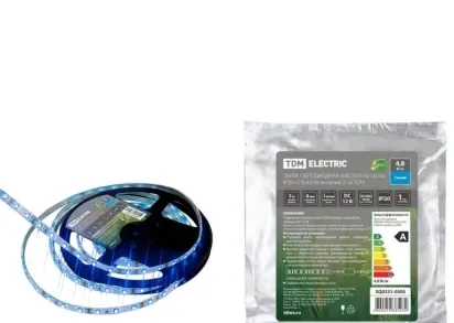 Светодиодная лента TDM Electric 4,8W/m 60LED/m 2835SMD синий 5M SQ0331-0305