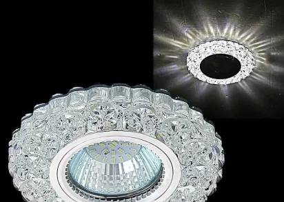 Встраиваемый светильник Reluce 51608-9.0-001MN MR16+LED3W WH