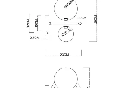 Бра Arte Lamp Albus A7780AP-2AB