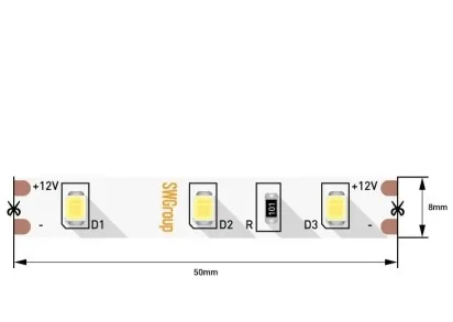 Светодиодная лента SWG 4,8W/m 60LED/m 2835SMD нейтральный белый 5M 003590