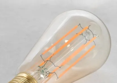 Лампа светодиодная Е27 6W 2200K янтарная GF-L-764