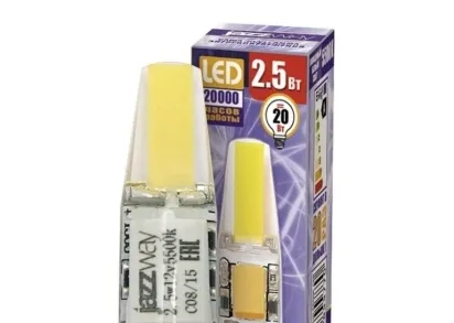 Лампа светодиодная Jazzway G4 2,5W 5500K прозрачная 2855770