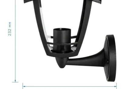 Уличный настенный светильник Apeyron Дели 11-149