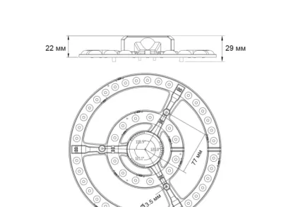 Светодиодный модуль Novotech Polo 357771