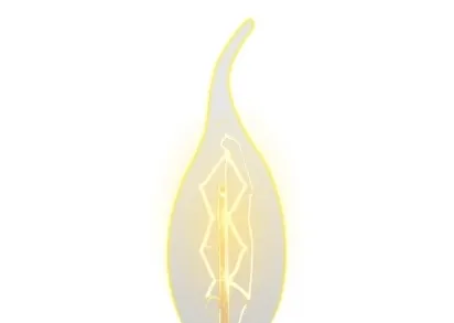 Лампа накаливания Uniel E14 60W золотистая IL-V-CW35-60/GOLDEN/E14 ZW01 UL-00000483