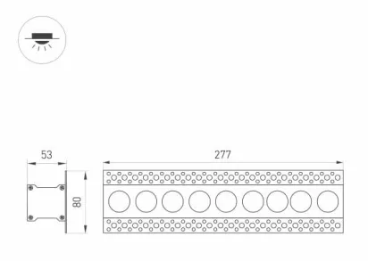 Встраиваемый светодиодный светильник Arlight MS-Orient-Built-Trimless-TC-S38x277-20W Day4000 032226
