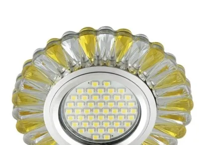 Встраиваемый светильник Fametto Luciole DLS-L145 Gu5.3 Glassy/Gold