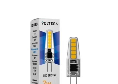 Лампа светодиодная Voltega G4 2W 2800K прозрачная VG9-K1G4warm2W 7144