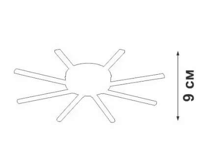 Потолочный светодиодный светильник Vitaluce V4679-0/8PL
