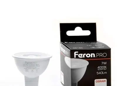 Лампа светодиодная Feron G5.3 7W 4000K матовая LB-1607 38186