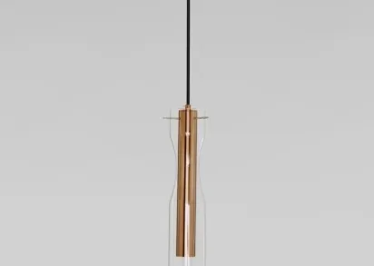 Подвесной светодиодный светильник Eurosvet Swan 50253/1 Led латунь