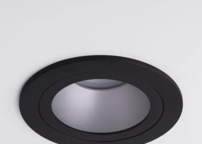 Встраиваемый светильник Elektrostandard 122 MR16 серебро/черный a053354