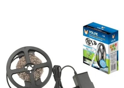 Светодиодная лента Volpe 9,6W/m 60LED/m 2835SMD холодный белый 2,5M ULS-Q721 2835-60LED/m-IP20-2.5M-DW RRP24C00 UL-00000643