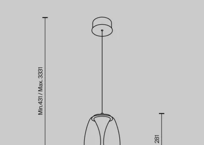 Подвесной светодиодный светильник Maytoni Splash MOD282PL-L8G3K1