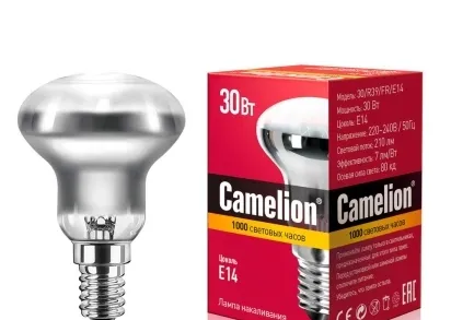 Лампа накаливания Camelion E14 30W 30/R39/FR/E14 12657