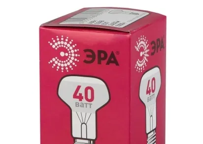 Лампа накаливания ЭРА E27 40W 2700K зеркальная ЛОН R63-40W-230-E27 C0040648