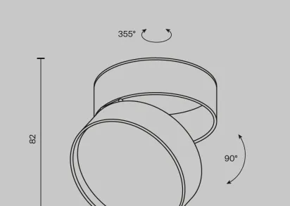 Светодиодный спот Maytoni Onda C024CL-18W3K-W-1