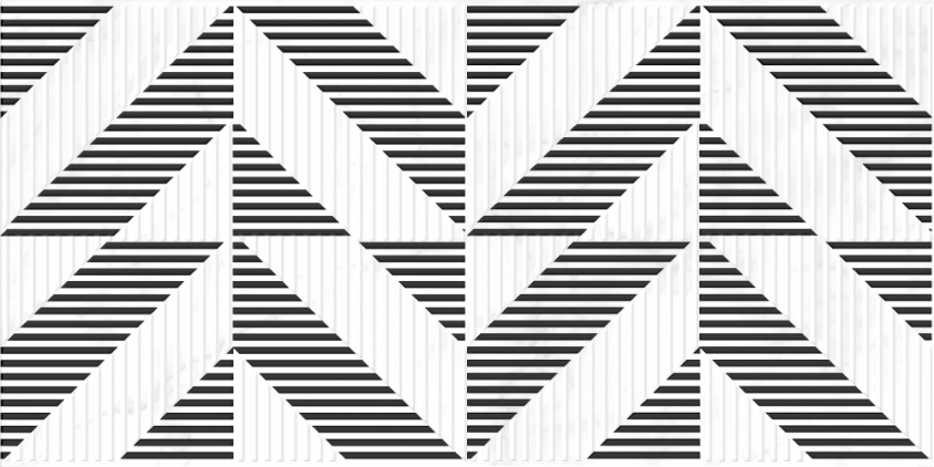 Плитка A15925 вставка Calacatta шеврон белый 29,8x59,8