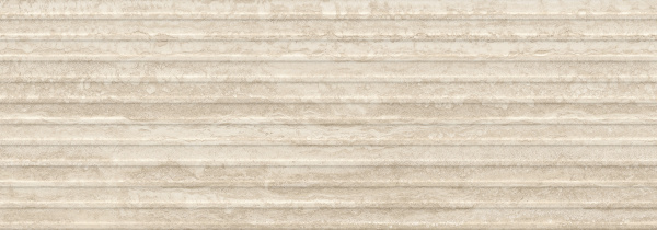 Плитка RCUN Travertino Wall Struttura 3D Dorica Vein Beige Rett 40x120